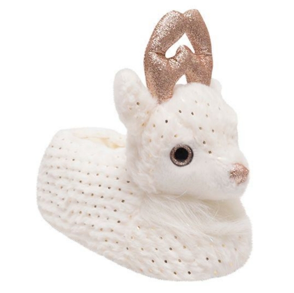 Fluffy Gold Antler Stag Slippers - Picture 13 of 13